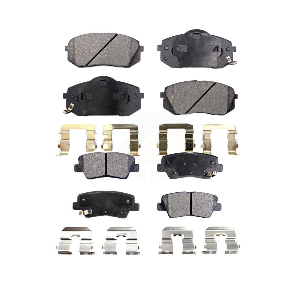 Front Rear Ceramic Brake Pads Kit For Hyundai Sonata Kia Cadenza Soul EV KTC-100127