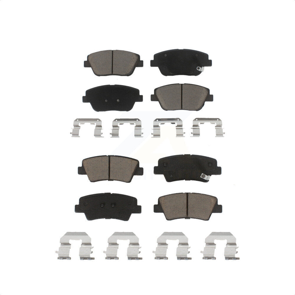 Front Rear Ceramic Brake Pads Kit For Hyundai Sonata Kia Optima KCX-100121