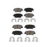 Front Rear Ceramic Brake Pads Kit For Hyundai Sonata Kia Optima KCX-100121