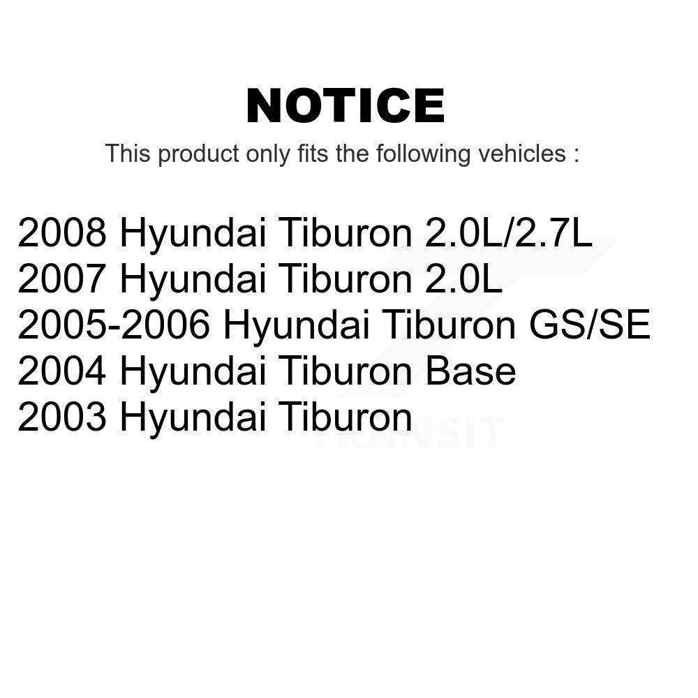 Front Rear Ceramic Brake Pads Kit For Hyundai Tiburon KCX-100363