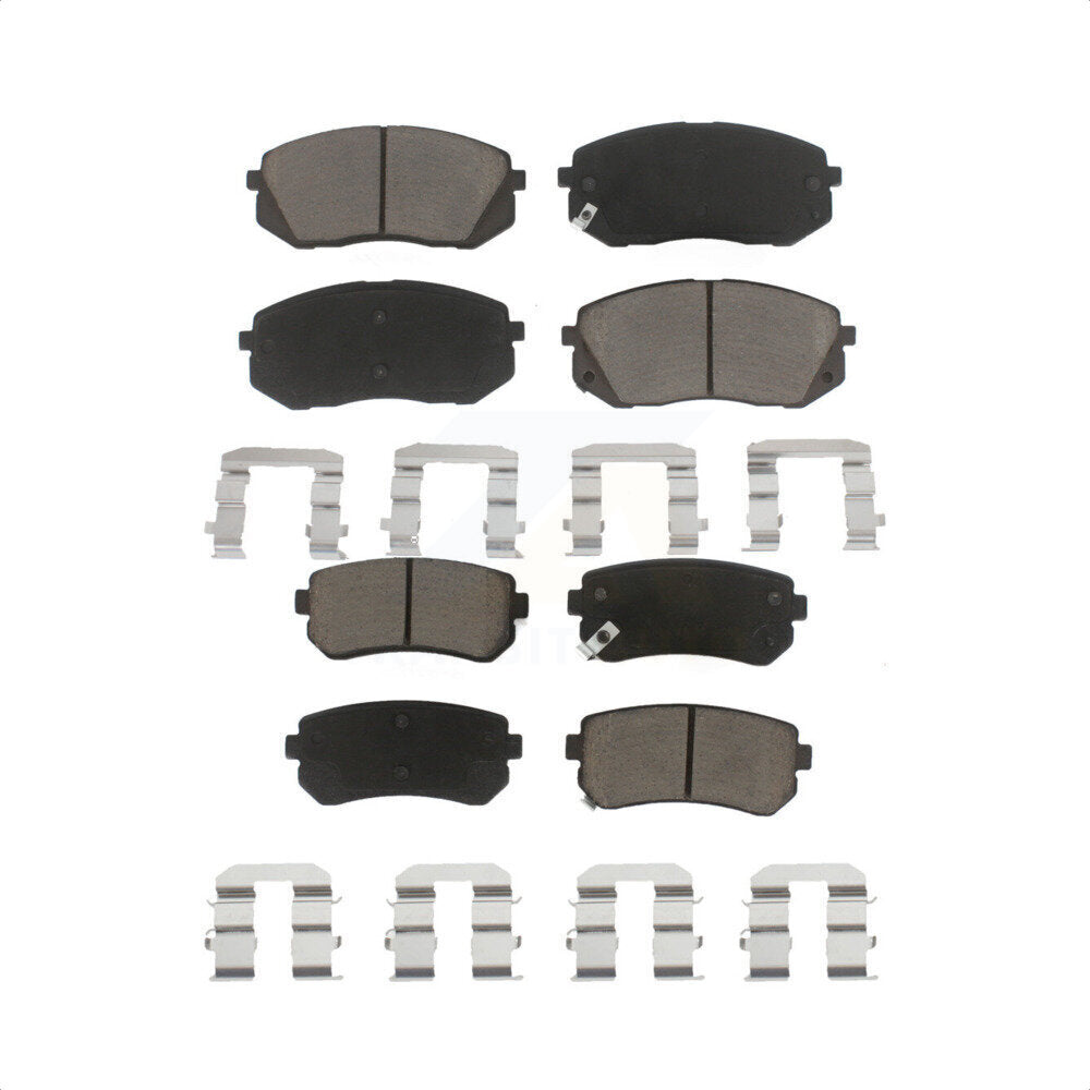 Front Rear Ceramic Brake Pads Kit For Hyundai Tucson Kia Sportage Cadenza KCX-100208