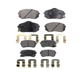 Front Rear Ceramic Brake Pads Kit For Hyundai Tucson Kia Sportage Cadenza KTC-100125