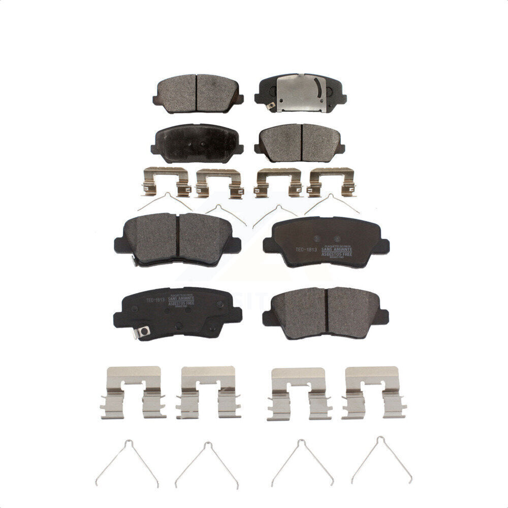 Front Rear Ceramic Brake Pads Kit For Hyundai Veloster KTC-100569