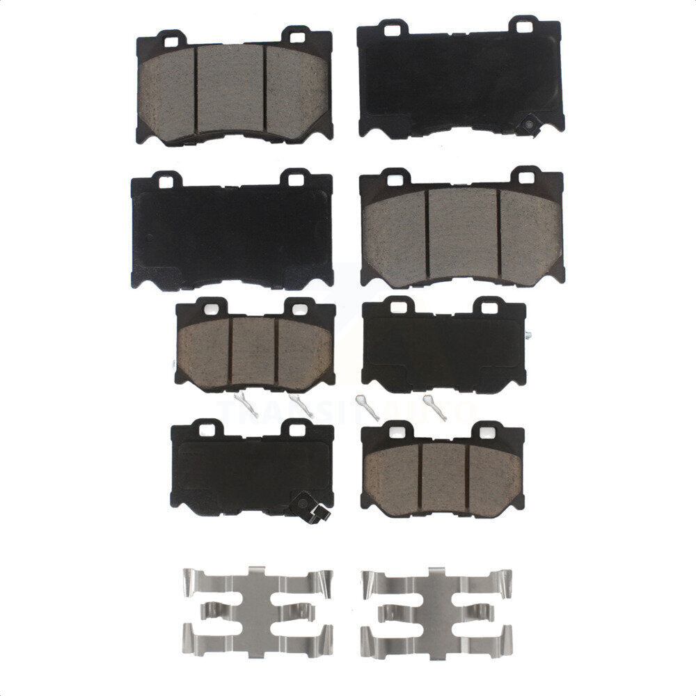 Front Rear Ceramic Brake Pads Kit For INFINITI G37 Q50 Q60 M37 Nissan 370Z Q70 Q70L QX70 M56 FX50 Z KCX-100282