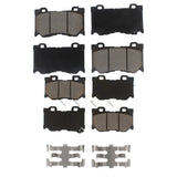Front Rear Ceramic Brake Pads Kit For INFINITI G37 Q50 Q60 M37 Nissan 370Z Q70 Q70L QX70 M56 FX50 Z KCX-100282