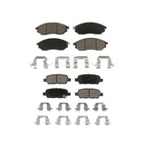 Front Rear Ceramic Brake Pads Kit For INFINITI Nissan G37 Murano G35 FX35 M35 350Z EX35 M37 QX70 370Z G25 Q70 Q70L M45 Q40 FX37 QX50 FX45 M56 EX37 M35h Renault Koleos KCX-100255