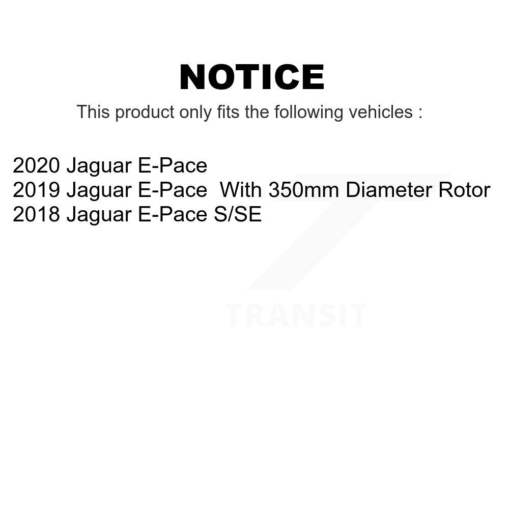 Front Rear Ceramic Brake Pads Kit For Jaguar E-Pace KTC-100689