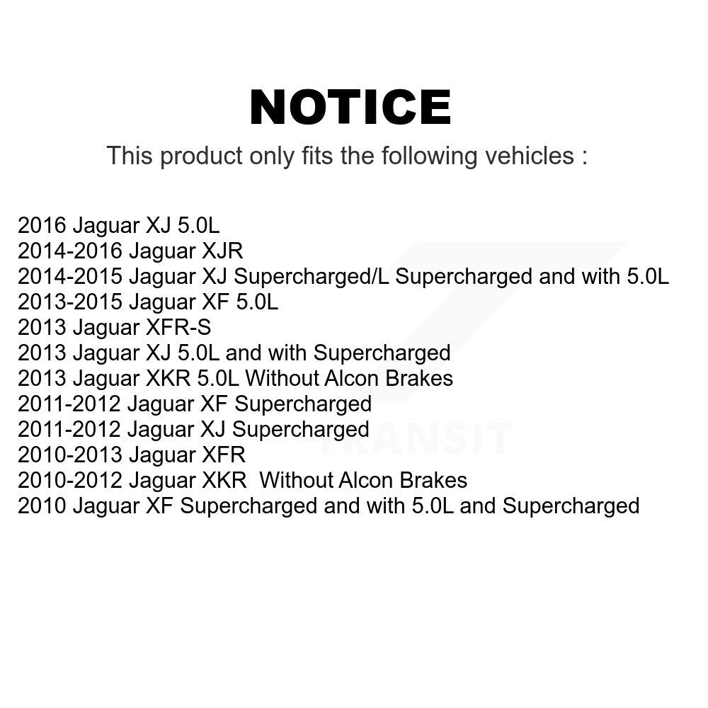 Front Rear Ceramic Brake Pads Kit For Jaguar XF XJ XKR XFR XJR XFR-S KTC-100678