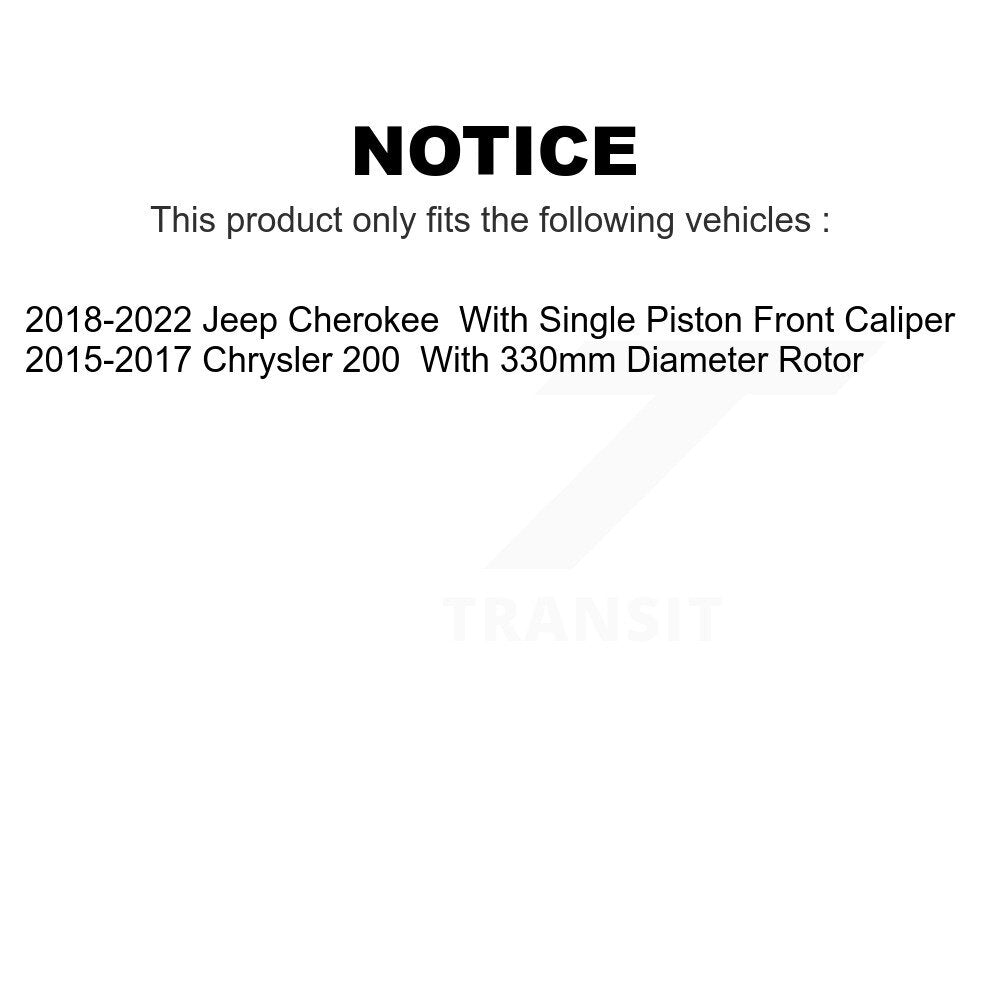 Front Rear Ceramic Brake Pads Kit For Jeep Cherokee Chrysler 200 KCX-100011