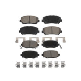Front Rear Ceramic Brake Pads Kit For Jeep Cherokee Chrysler 200 KCX-100011