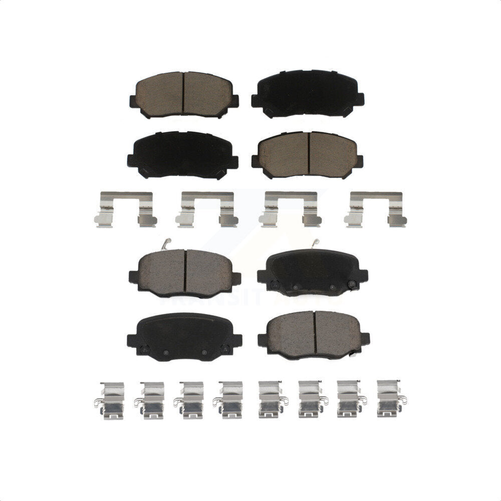 Front Rear Ceramic Brake Pads Kit For Jeep Cherokee Chrysler 200 KCX-100012