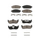 Front Rear Ceramic Brake Pads Kit For Jeep Grand Cherokee Commander KCX-100032