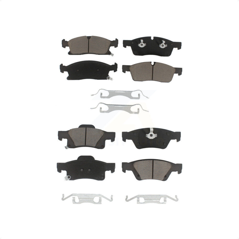 Front Rear Ceramic Brake Pads Kit For Jeep Grand Cherokee Dodge Durango WK KCX-100293