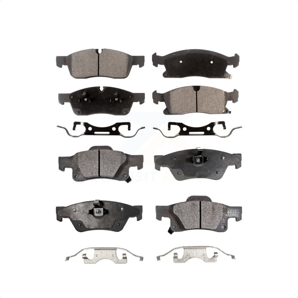 Front Rear Ceramic Brake Pads Kit For Jeep Grand Cherokee Dodge Durango WK KTC-100213