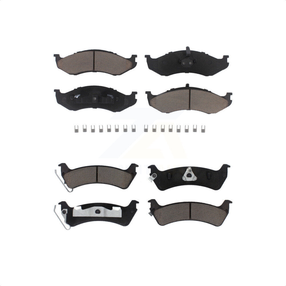 Front Rear Ceramic Brake Pads Kit For Jeep Grand Cherokee KCX-100512