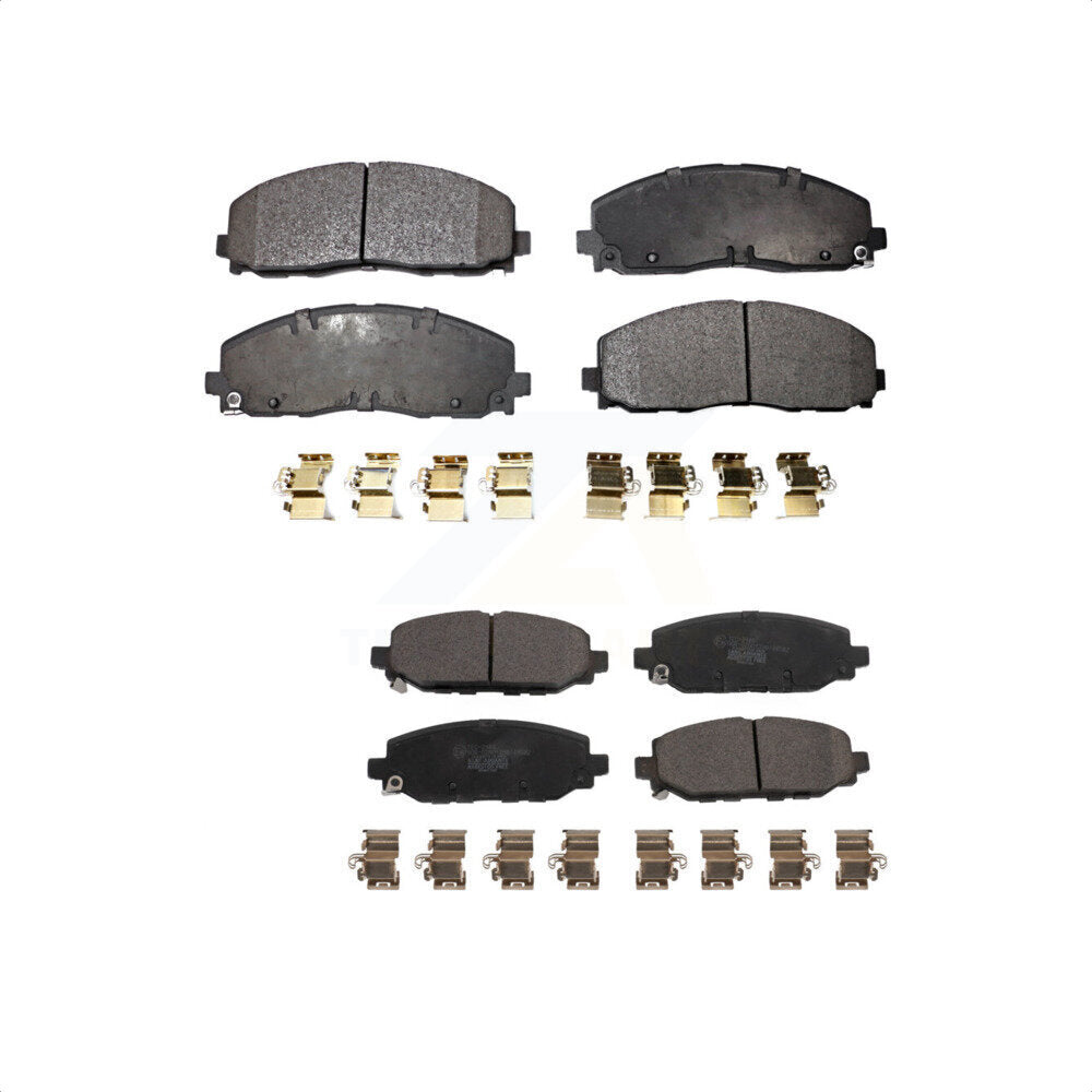 Front Rear Ceramic Brake Pads Kit For Jeep Wrangler KTC-100654