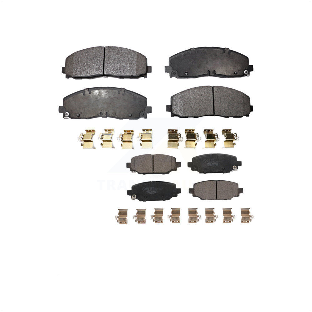 Front Rear Ceramic Brake Pads Kit For Jeep Wrangler KTC-100673