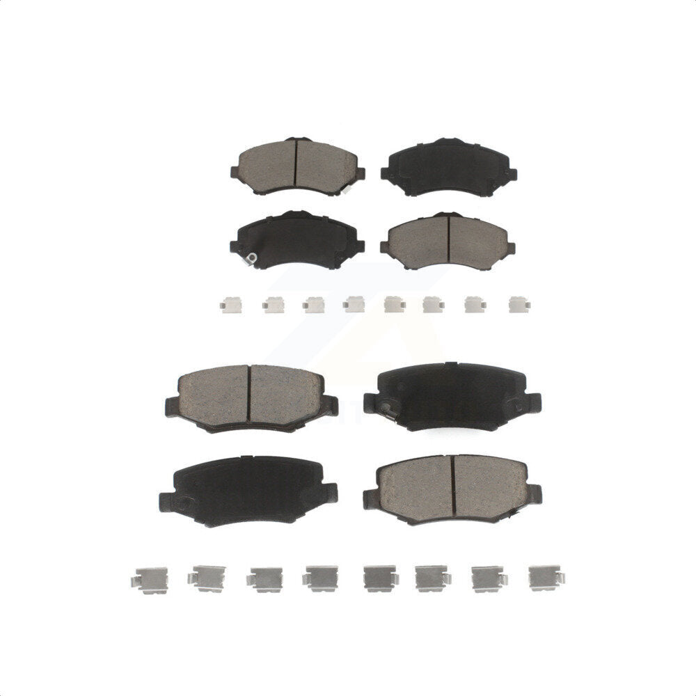 Front Rear Ceramic Brake Pads Kit For Jeep Wrangler Liberty Dodge Nitro JK KCX-100388