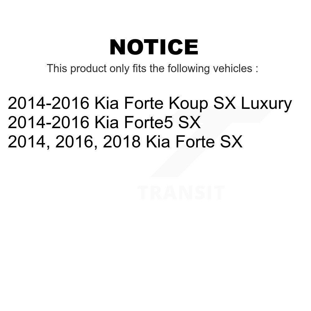 Front Rear Ceramic Brake Pads Kit For Kia Forte Forte5 Koup KCX-100122