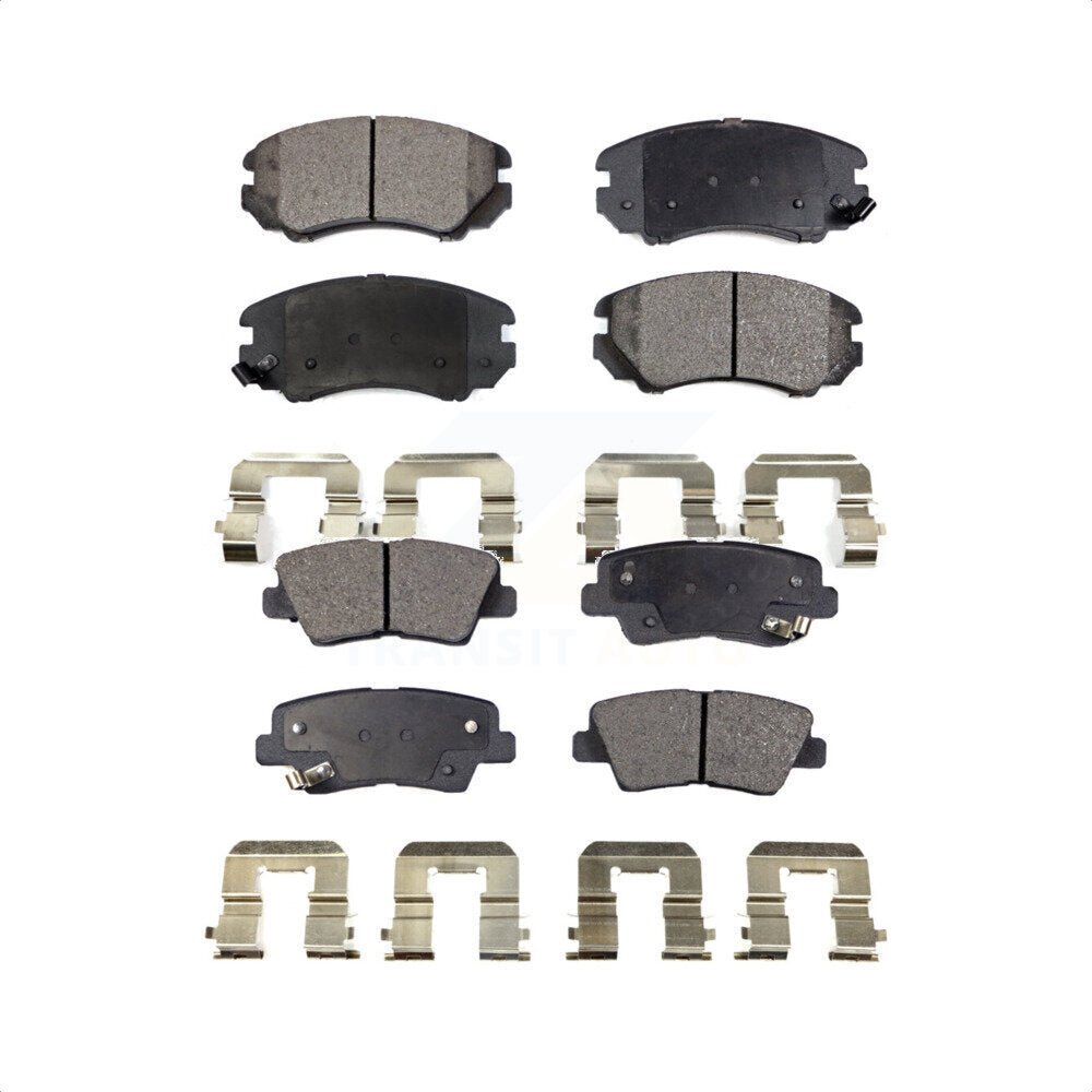 Front Rear Ceramic Brake Pads Kit For Kia Hyundai Soul Sonata Elantra Amanti Azera KTC-100482