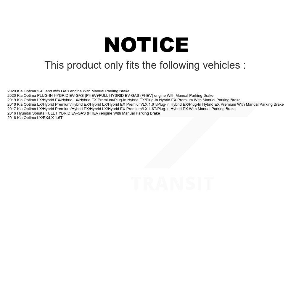 Front Rear Ceramic Brake Pads Kit For Kia Optima Hyundai Sonata KCX-100247