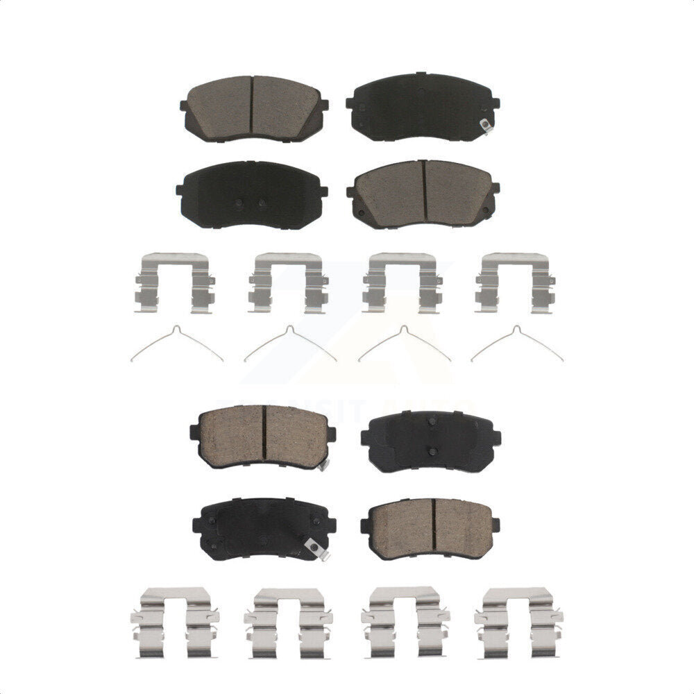 Front Rear Ceramic Brake Pads Kit For Kia Optima Hyundai Sonata KCX-100247