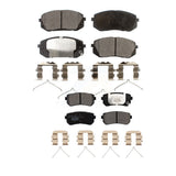 Front Rear Ceramic Brake Pads Kit For Kia Optima Hyundai Sonata KTC-100536