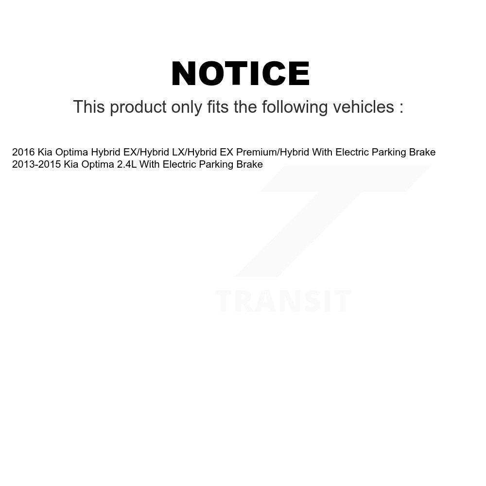 Front Rear Ceramic Brake Pads Kit For Kia Optima With Electric Parking KCX-100120