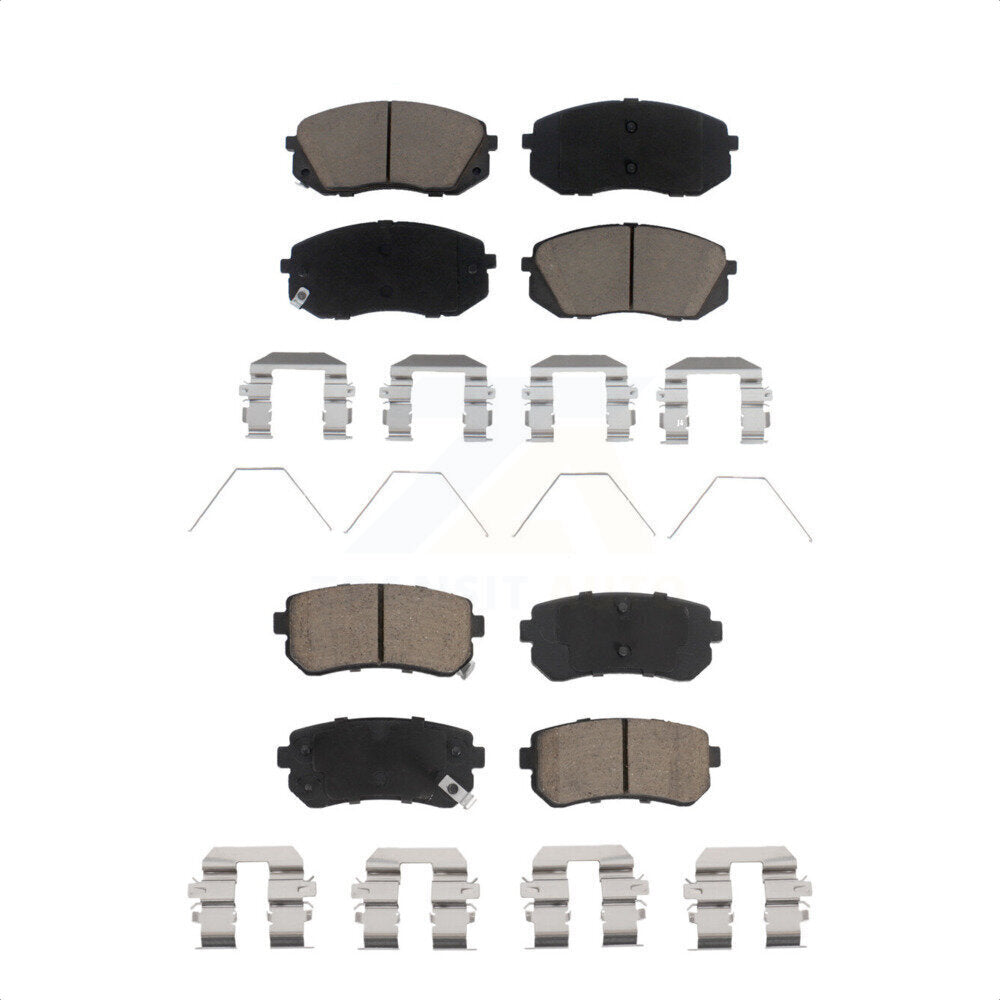 Front Rear Ceramic Brake Pads Kit For Kia Optima With Manual Parking KCX-100245