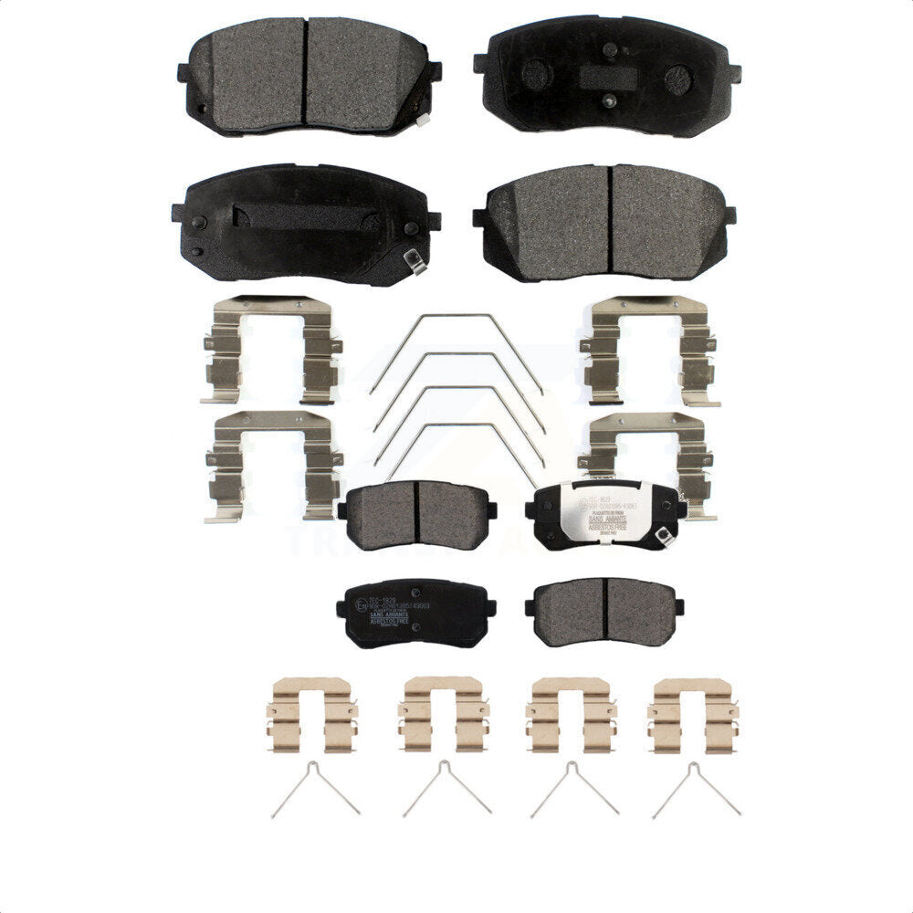 Front Rear Ceramic Brake Pads Kit For Kia Optima With Manual Parking KTC-100537