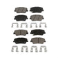 Front Rear Ceramic Brake Pads Kit For Kia Sorento Hyundai Santa Fe Sport KCX-100485