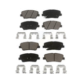Front Rear Ceramic Brake Pads Kit For Kia Sorento Hyundai Santa Fe Sport KCX-100485