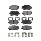 Front Rear Ceramic Brake Pads Kit For Kia Sorento Hyundai Santa Fe Sport KTC-100204