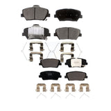 Front Rear Ceramic Brake Pads Kit For Kia Sorento Hyundai Santa Fe Sport KTC-100534