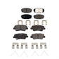 Front Rear Ceramic Brake Pads Kit For Kia Soul Forte Hyundai Elantra GT Kona Forte5 KTC-100602