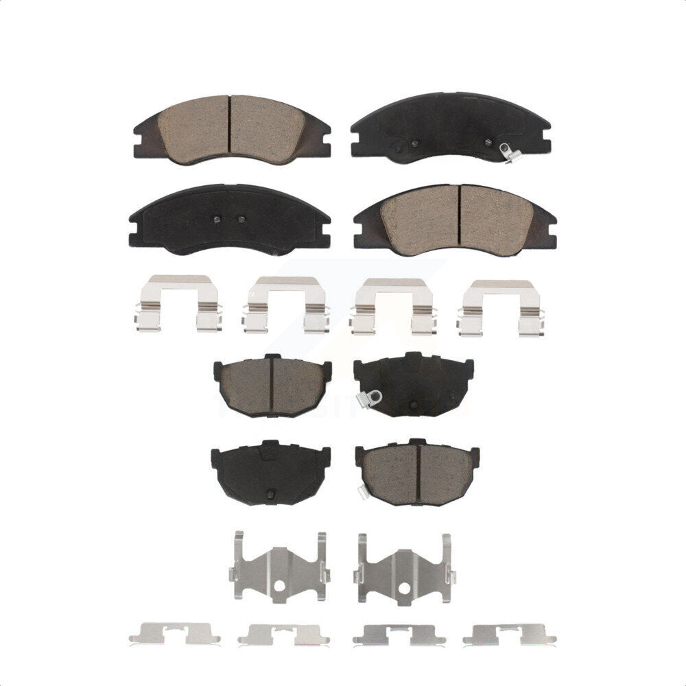 Front Rear Ceramic Brake Pads Kit For Kia Spectra Spectra5 KCX-100445