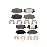 Front Rear Ceramic Brake Pads Kit For Kia Stinger Genesis G70 KTC-100747
