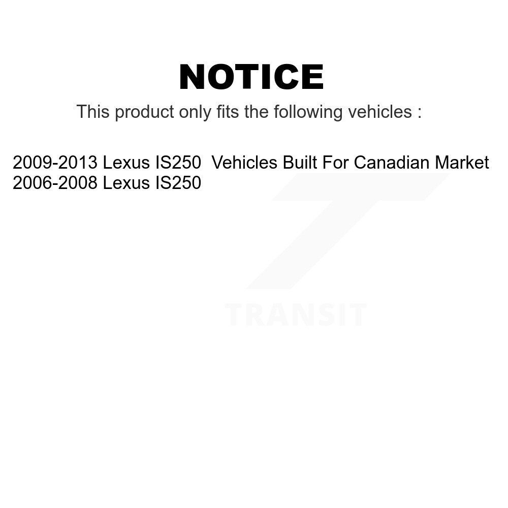 Front Rear Ceramic Brake Pads Kit For Lexus IS250 KCX-100498