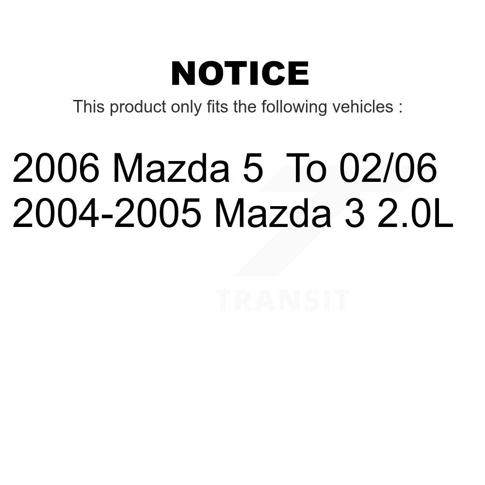 Front Rear Ceramic Brake Pads Kit For Mazda 3 5 KCX-100087