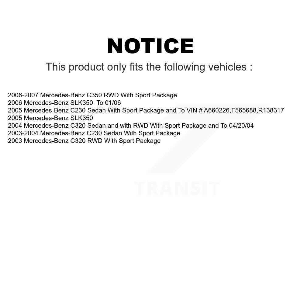 Front Rear Ceramic Brake Pads Kit For Mercedes-Benz C230 C320 SLK350 C350 KCX-100045