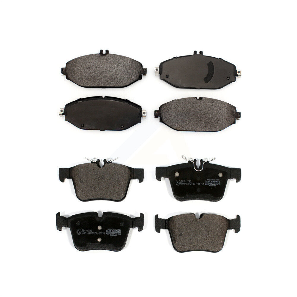 Front Rear Ceramic Brake Pads Kit For Mercedes-Benz C300 Without Sport Package KTC-100552
