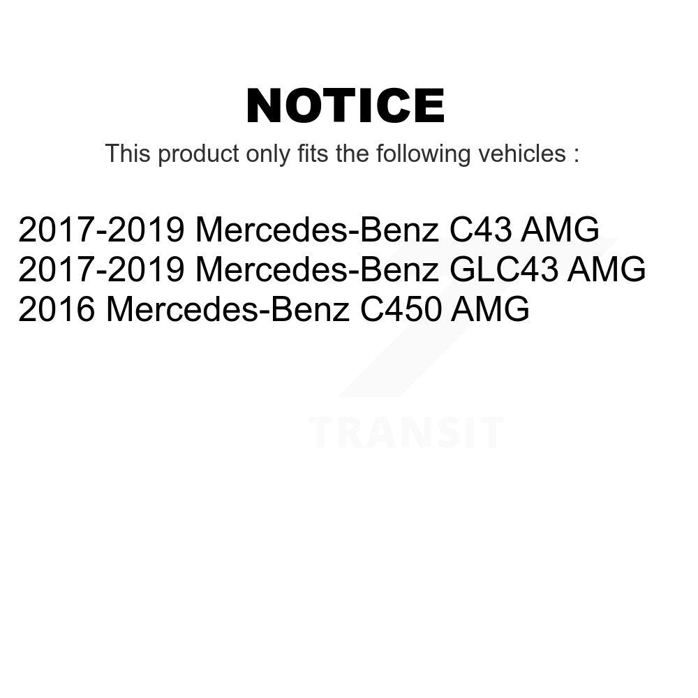 Front Rear Ceramic Brake Pads Kit For Mercedes-Benz C43 AMG GLC43 C450 KTC-100558