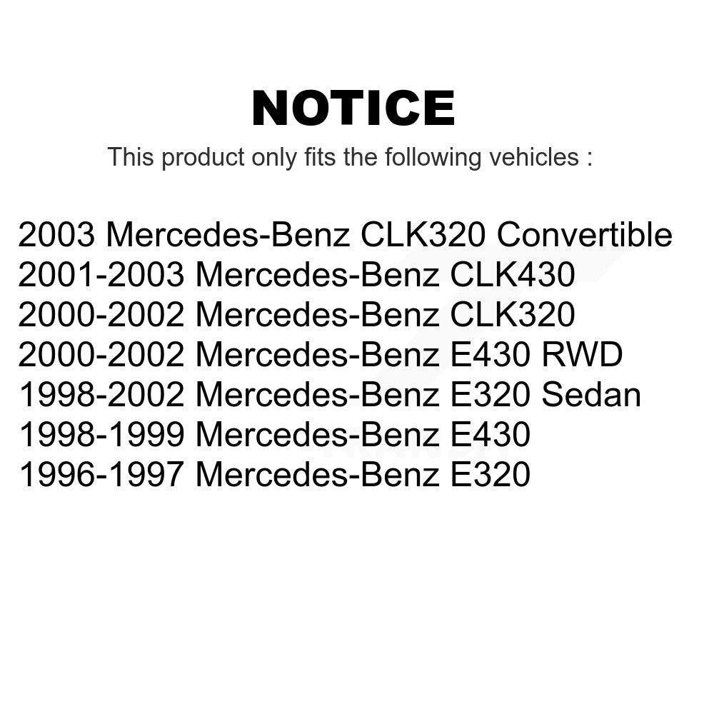 Front Rear Ceramic Brake Pads Kit For Mercedes-Benz E320 CLK320 E430 CLK430 KCX-100138