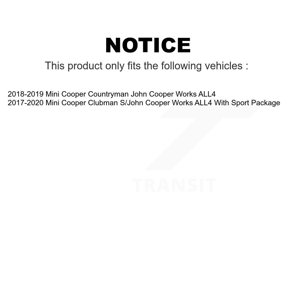 Front Rear Ceramic Brake Pads Kit For Mini Cooper Countryman Clubman KTC-100705