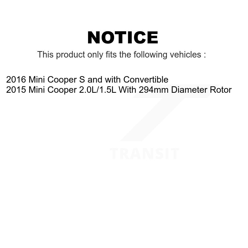 Front Rear Ceramic Brake Pads Kit For Mini Cooper KCX-100078