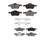 Front Rear Ceramic Brake Pads Kit For Mini Cooper With 276mm Diameter Rotor KCX-100075