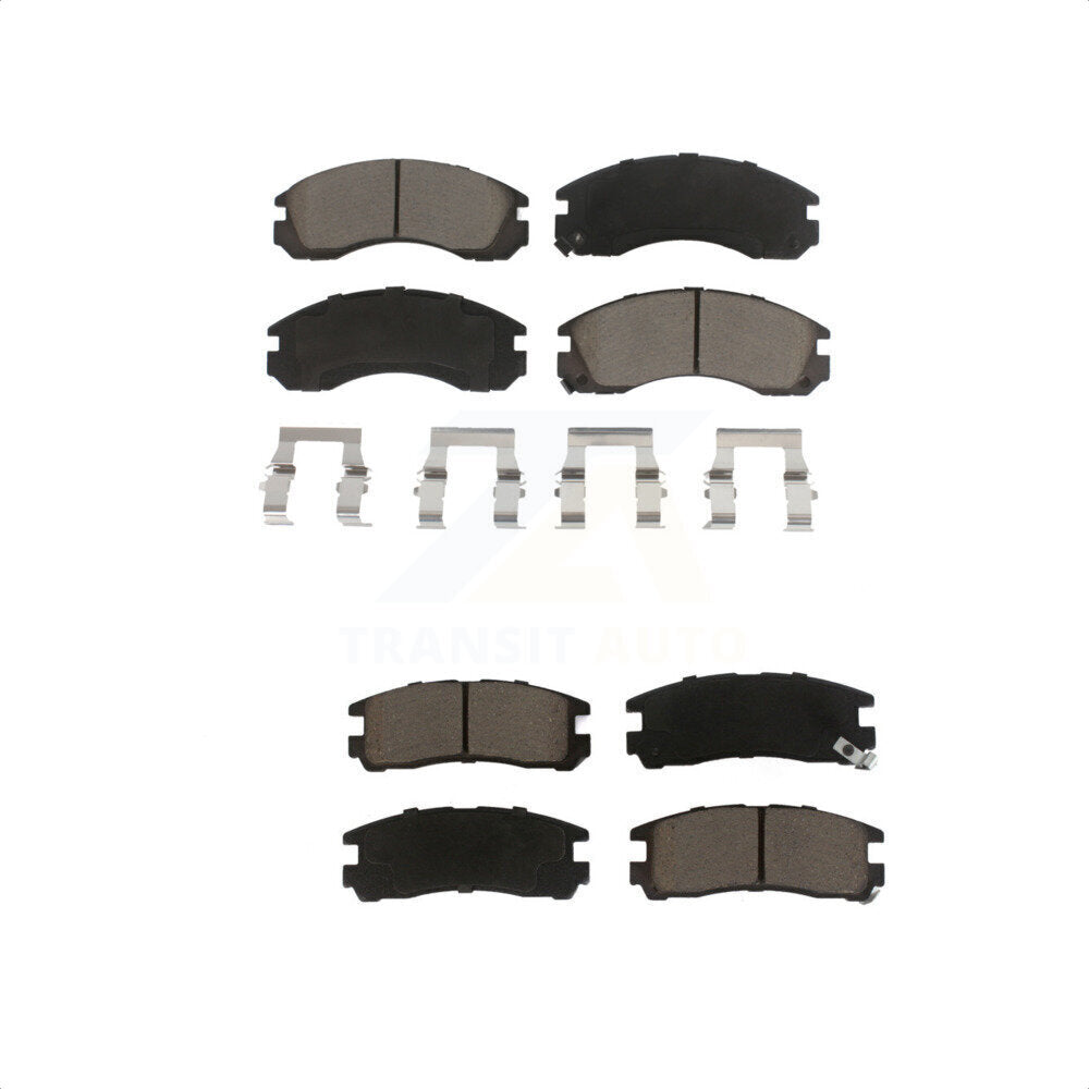 Front Rear Ceramic Brake Pads Kit For Mitsubishi Eclipse 3000GT Galant Dodge Stealth Eagle Talon Diamante KCX-100374