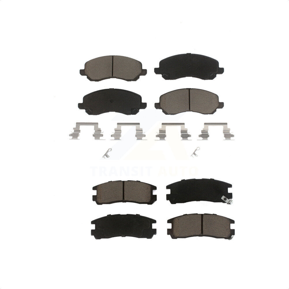 Front Rear Ceramic Brake Pads Kit For Mitsubishi Galant Eclipse Chrysler Sebring Dodge Stratus KCX-100275