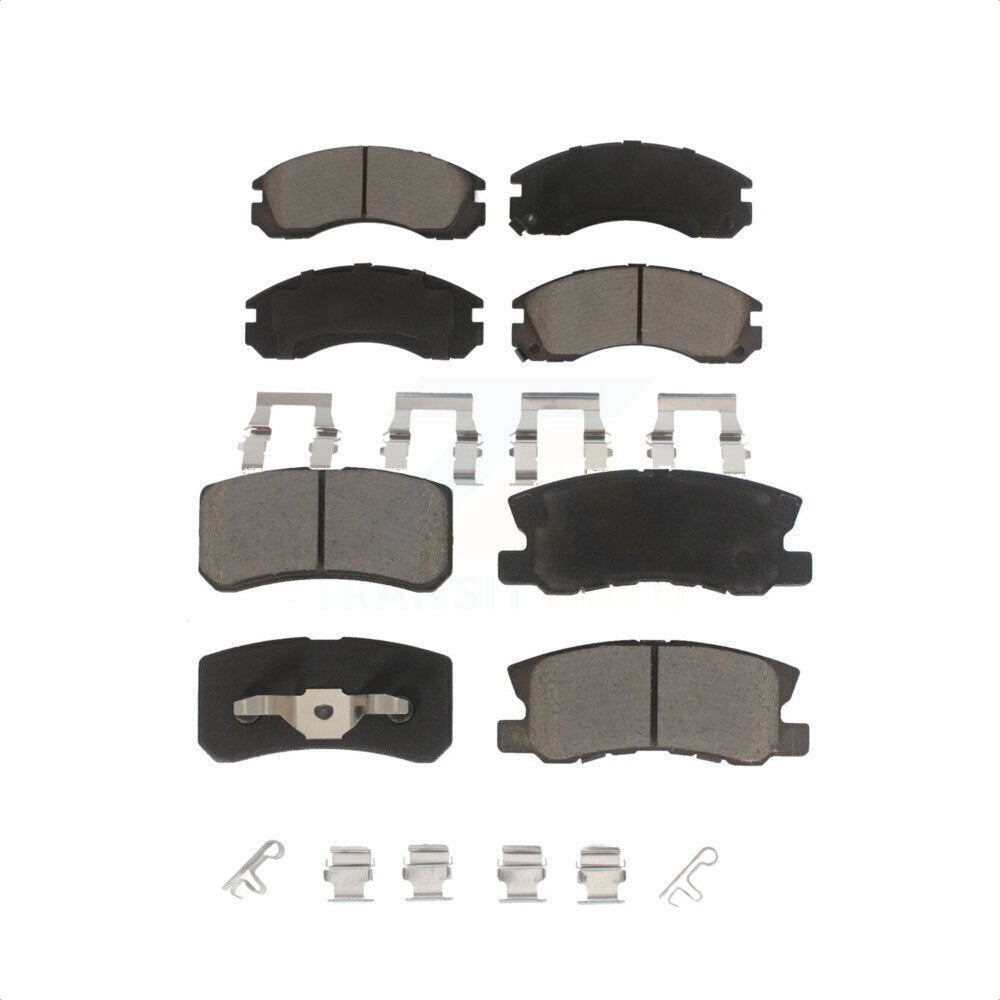 Front Rear Ceramic Brake Pads Kit For Mitsubishi Lancer KCX-100371
