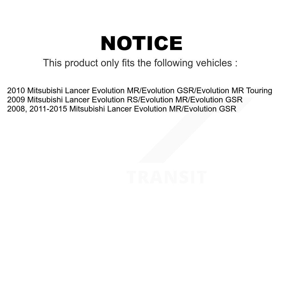 Front Rear Ceramic Brake Pads Kit For Mitsubishi Lancer KCX-100373